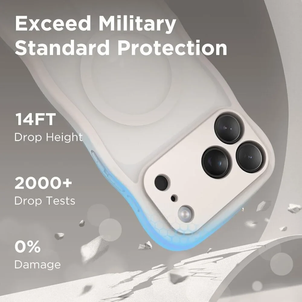 Women Stone Iphone 17 Pro Max Case Full Camera Protection Mag Safe